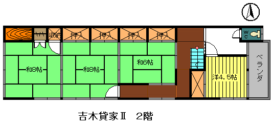 吉木貸家Ⅱ　２階.bmp