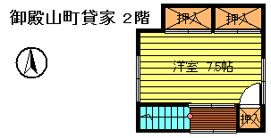 御殿山町貸家２階.bmp